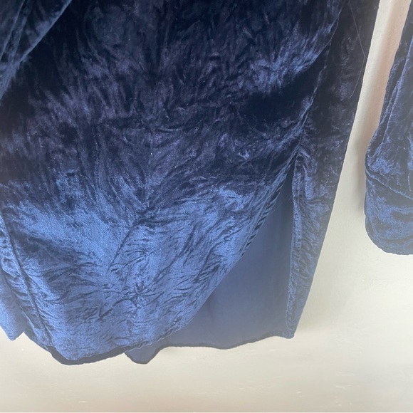 Mauve velvet button front blouse - Picture 2 of 14